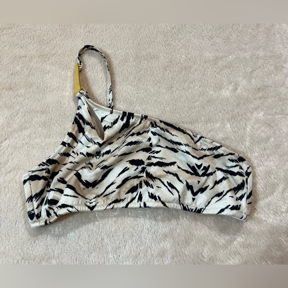 Victoria Secret One Shoulder Brazilian Zebra Print Bikini Set - Size M - Picture 7 of 8
